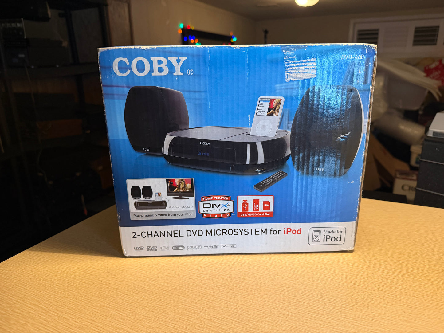 Coby DVD-468 2 Channel DVD Microsystem With iPod Dock Extremely Rare Brand New🔥