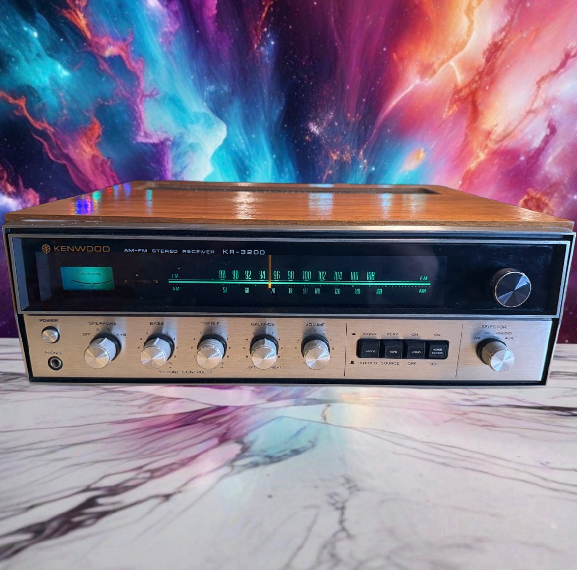 Kenwood KR-3200 Vintage Am Fm Stereo Receiver Amplifier Excellent Fresh Service