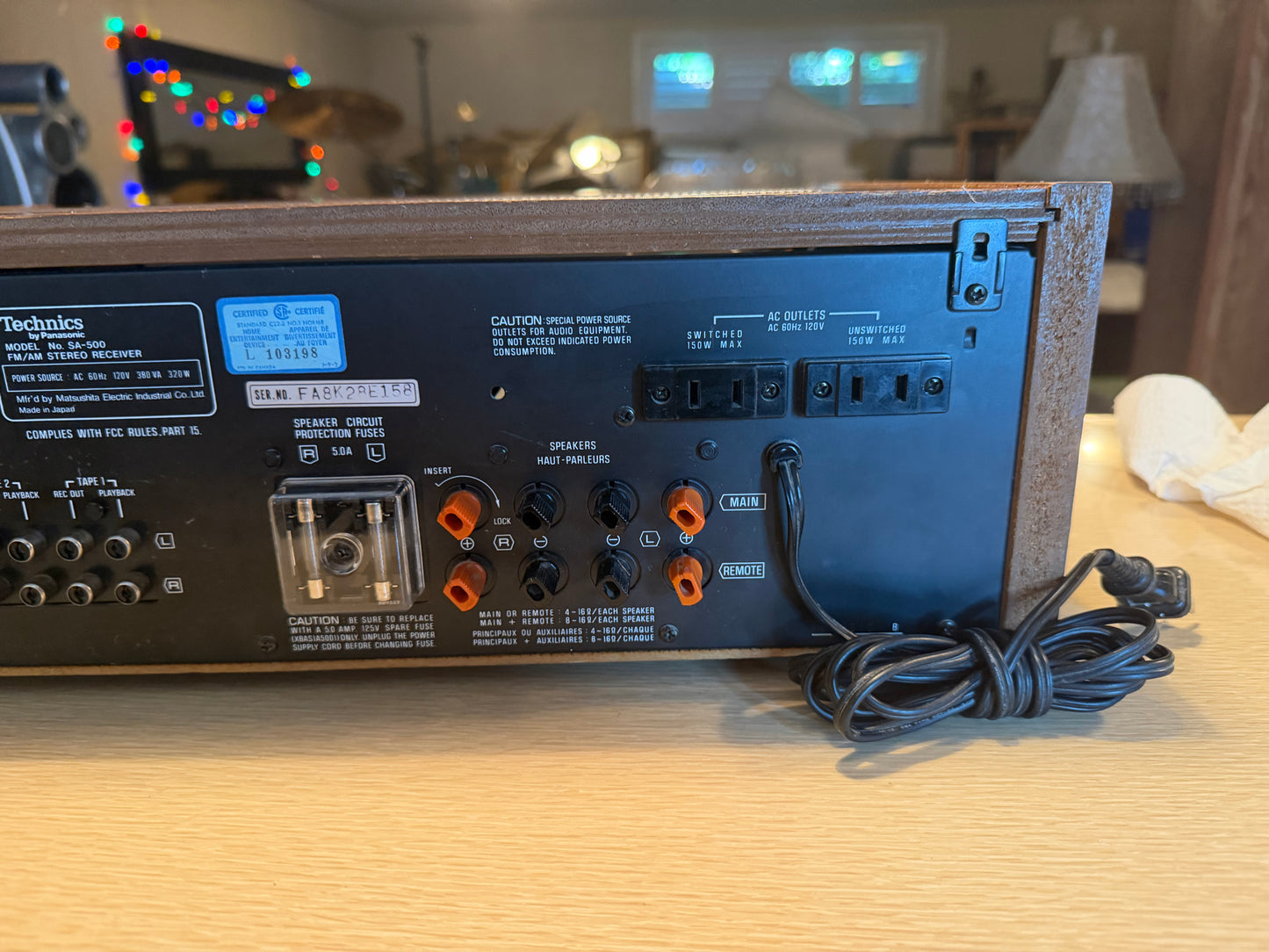Technics SA-500 Stereo Receiver PRO FULL FRESH SERVICE RECAPPED BEAUTIFUL GEM💎
