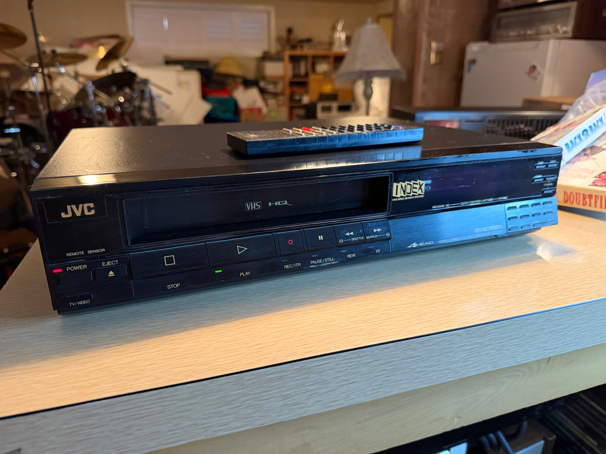 JVC HR-D237U 4-Head VHS VCR Player Recorder Tested Working Remote Bundle Rare🔥