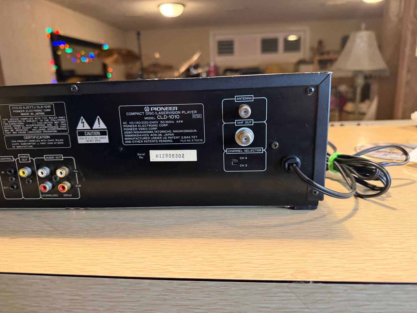 Pioneer CLD-1010 High Fidelity Laserdisc Player Serviced With Remote Very Rare🔥