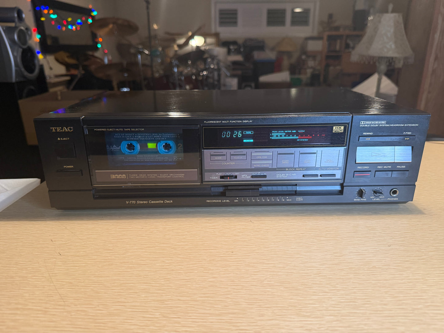 TEAC V-770 3-Head Hi-End Cassette Deck Very Rare High Fidelity & Working Great🔥