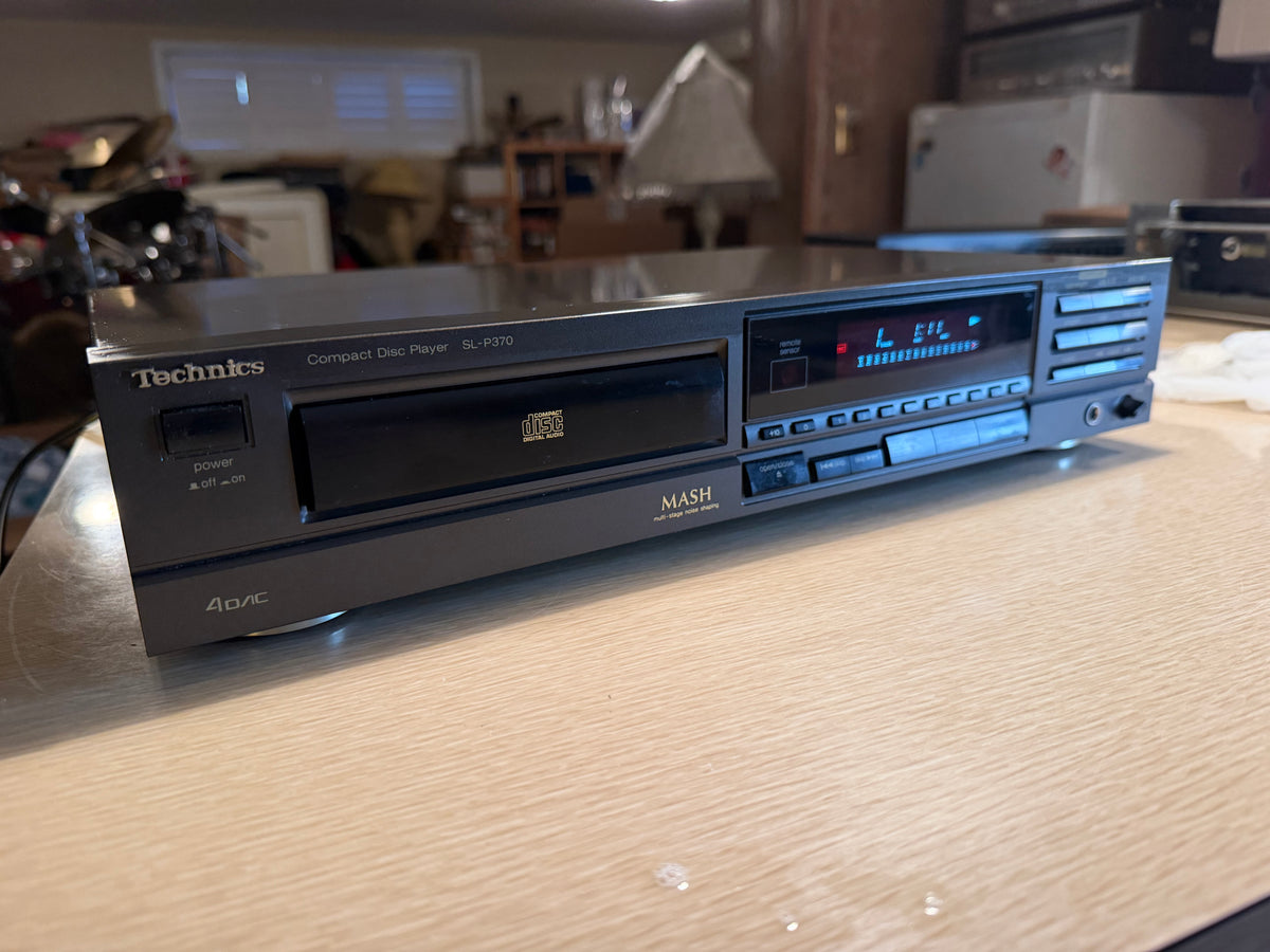 Technics SL-P370 CD Player MASH 4 DAC Serviced Working 1990 Made in Japan V Rare