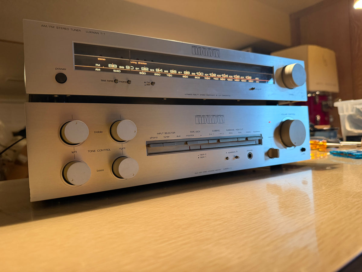 Luxman L-3 Solid State Integrated Amplifier w/ Stereo Tuner T-1 Fresh Service🔥