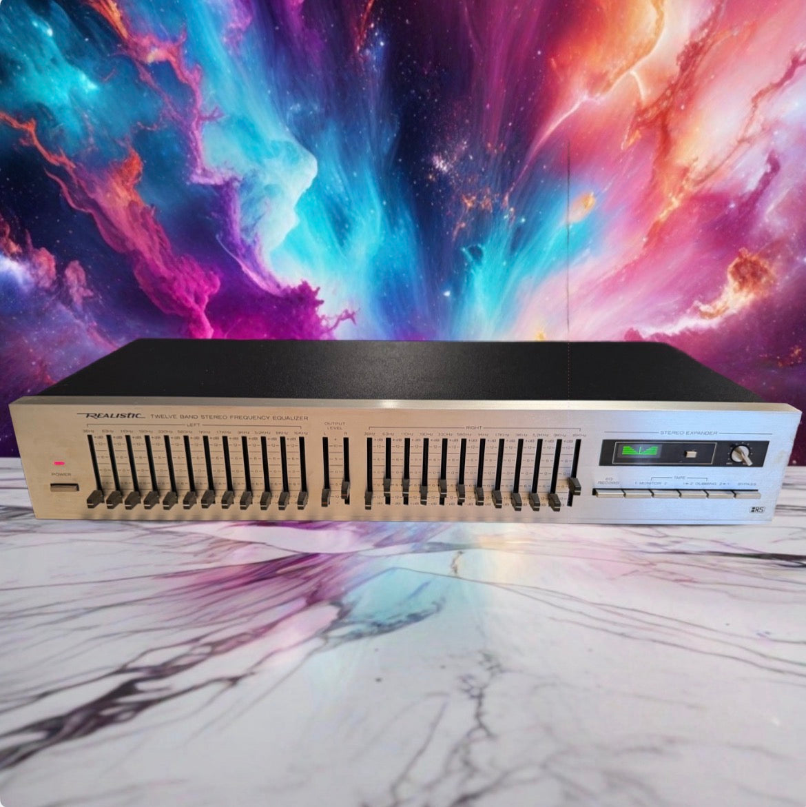 Vintage Realistic 31-2009 Twelve-Band Stereo Frequency Equalizer Stereo Serviced