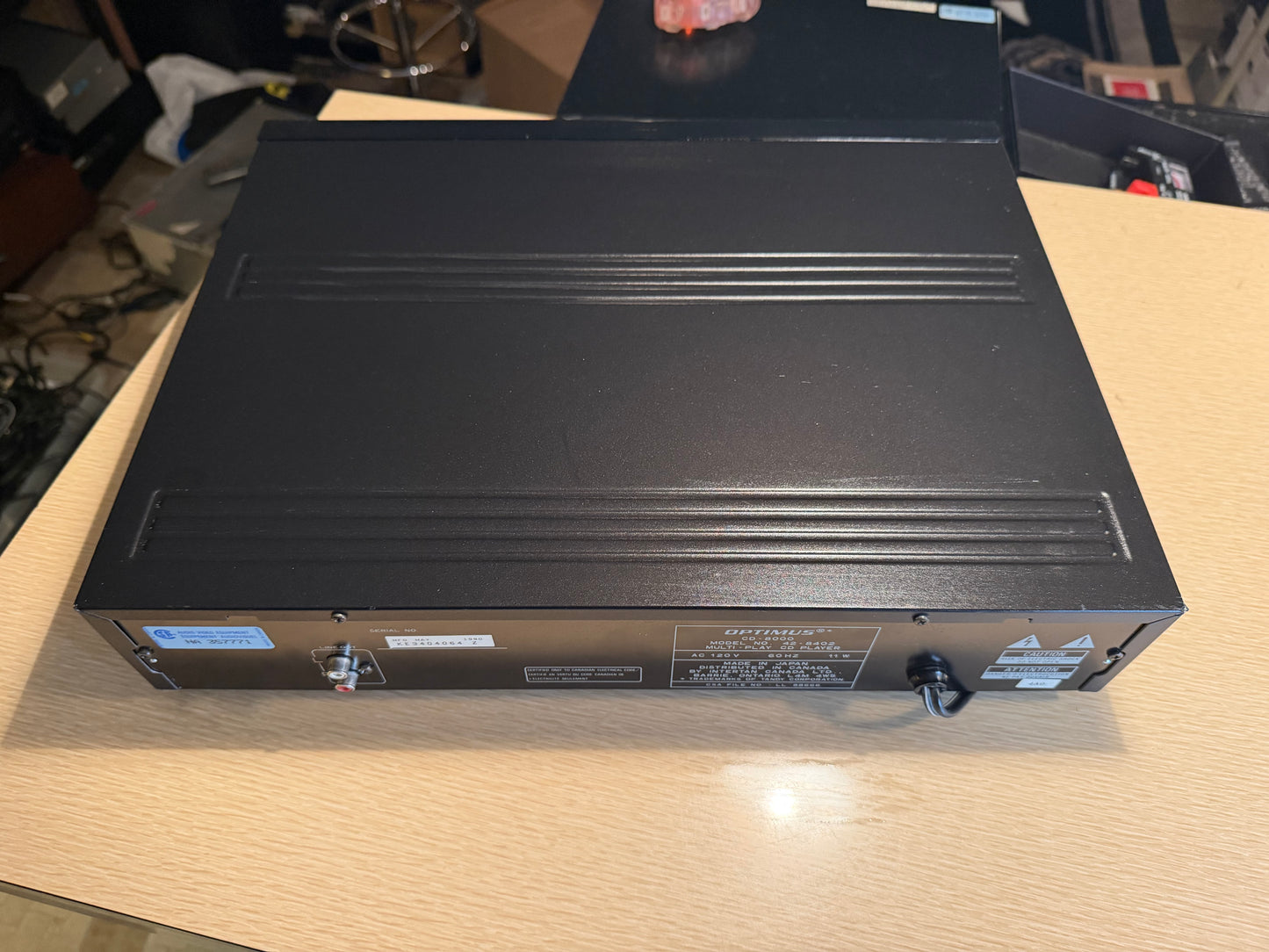 Optimus CD-8000 6 Disc Cartridge Cd Player Radio Shack Near Mint Serviced Rare🎶