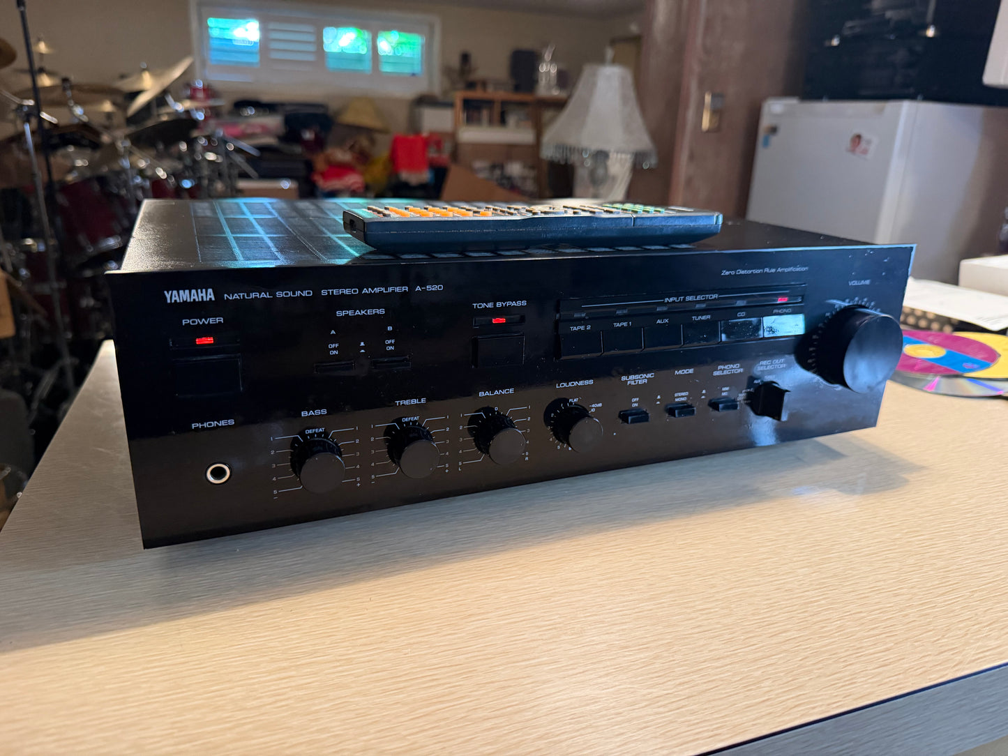 Yamaha A-520 Natural Sound Stereo Amplifier Excellent Fresh Servicing 75WPC 🎶🔥