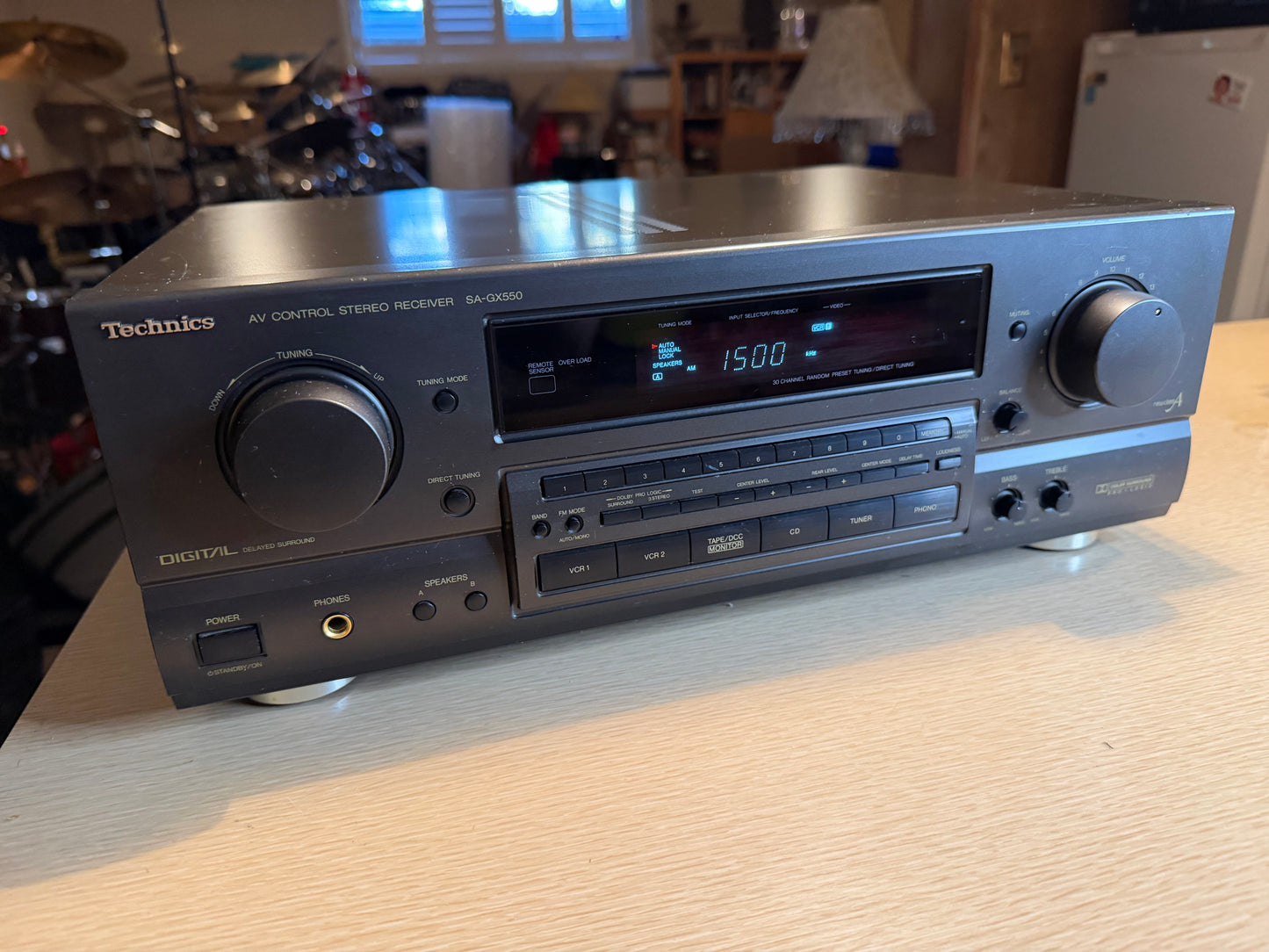 Technics SA-GX550 AV Stereo Receiver w/ Phono Input Serviced & Works