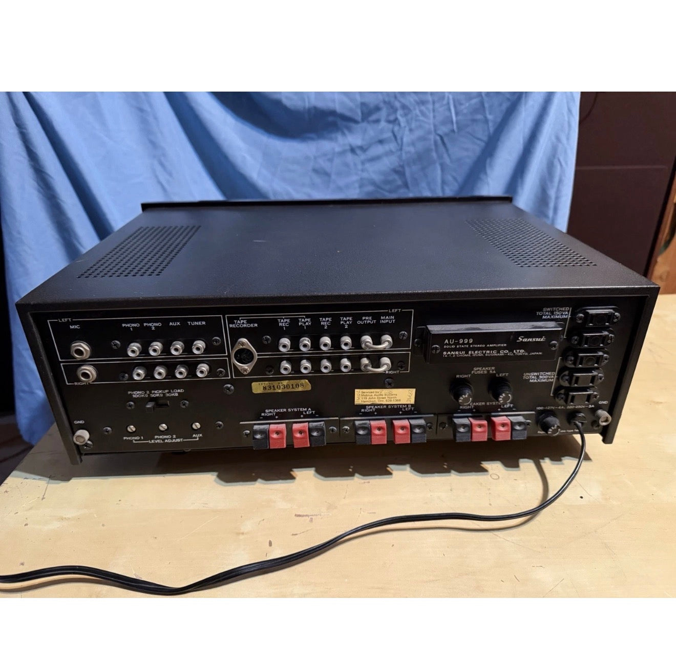 VINTAGE SANSUI AU-999 SOLID STATE STEREOPHONIC AMPLIFIER INTEGRATED AMP SERVICED