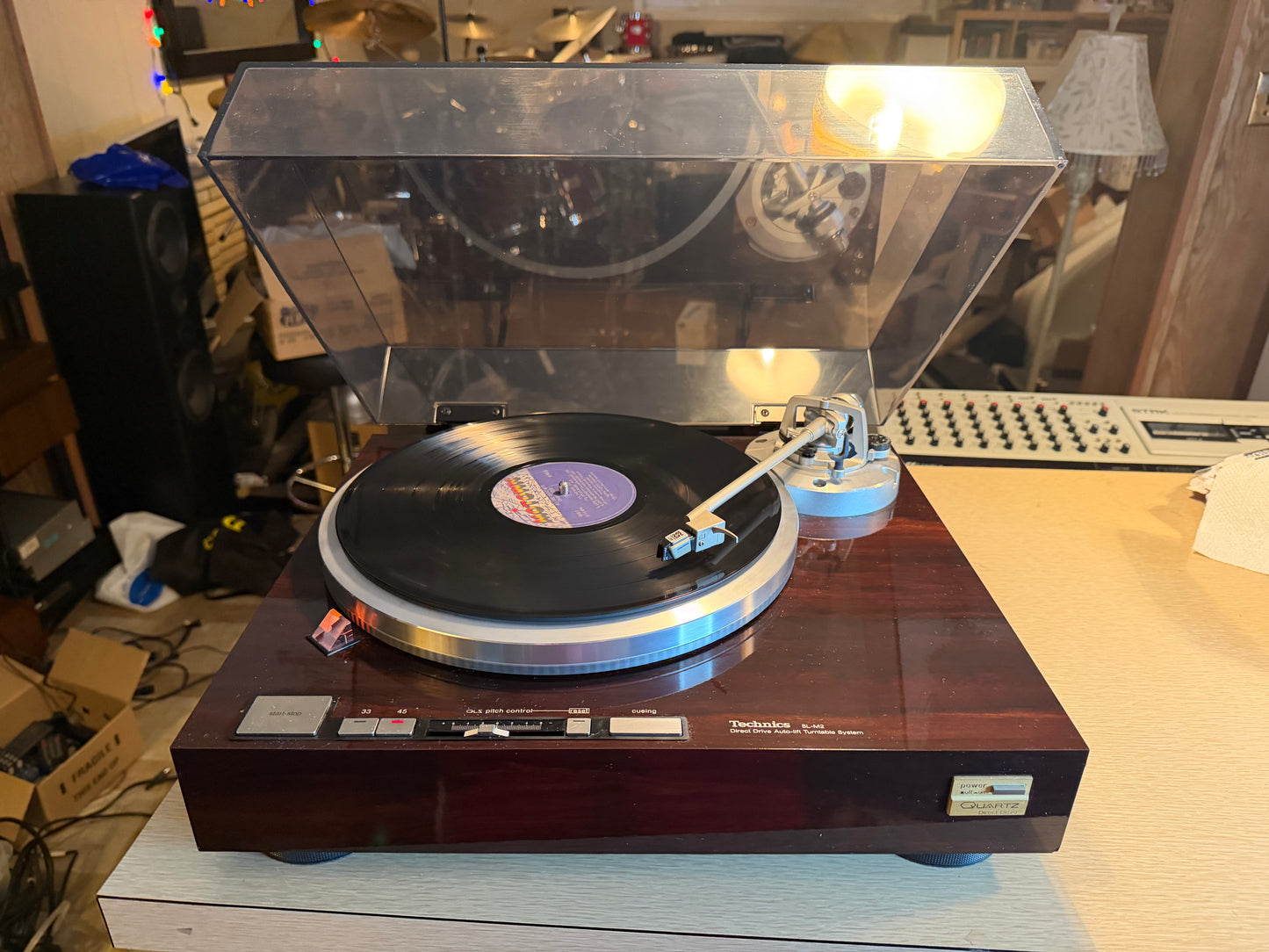 Technics SL M2 direct drive quartz lock turntable Full Fresh Service Excellent🎶