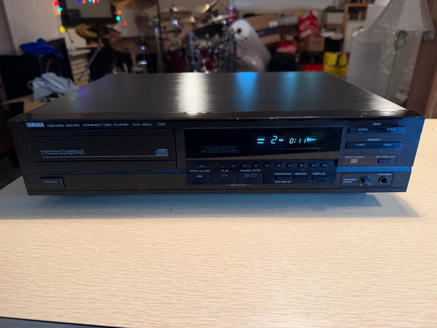 Yamaha CDX-510U Natural Sound Compact Disc Player Freshly Serviced Sounds Crisp!
