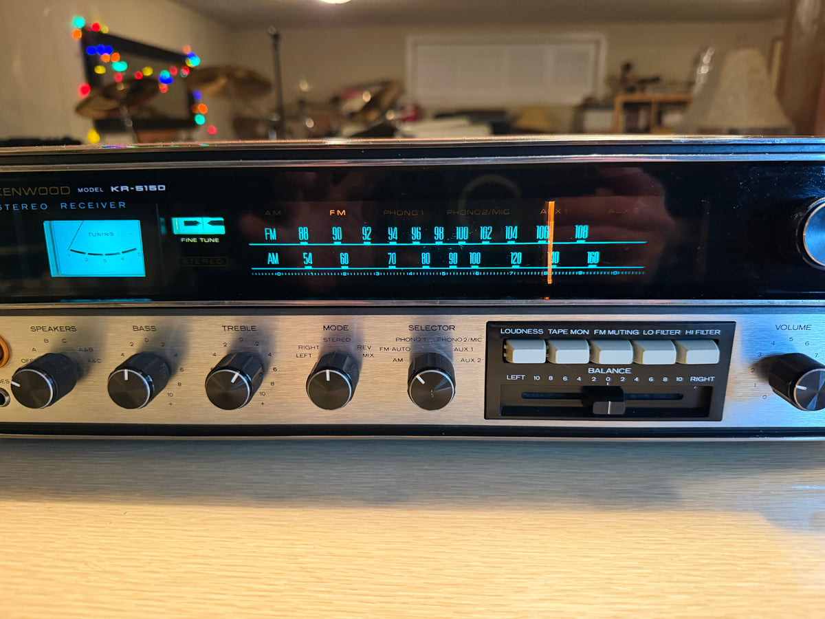 Vintage Kenwood KR-5150 Stereo Receiver Amplifier Serviced Crisp Sound Rare🔥🎶
