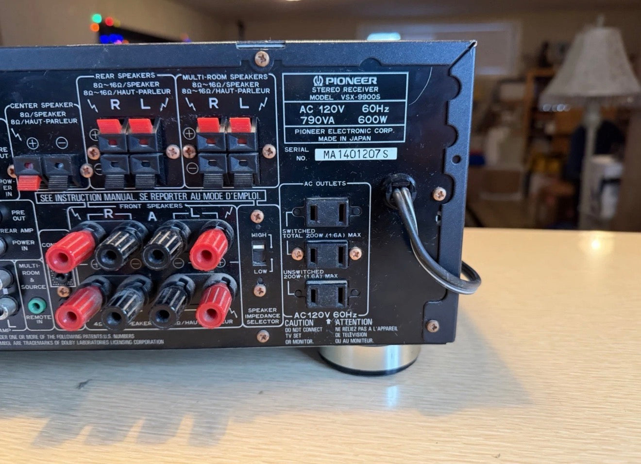 Pioneer VSX-9900s MONSTER Stereo Receiver Dolby Surround FRESH SERVICE 125WPC🔥
