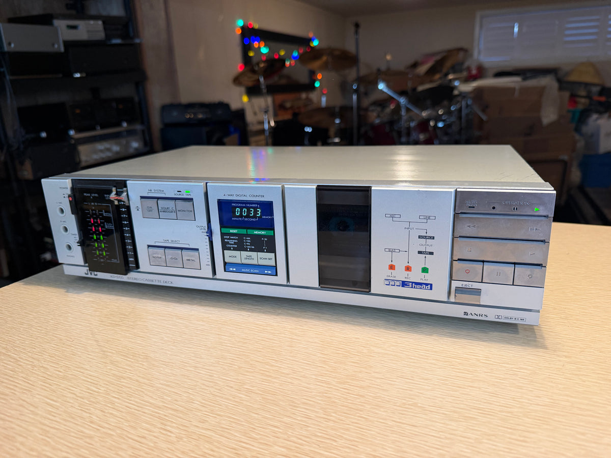 JVC Victor KD-D55 3-Head Cassette Deck High Fidelity Freshly Serviced Beauty🔥🎶