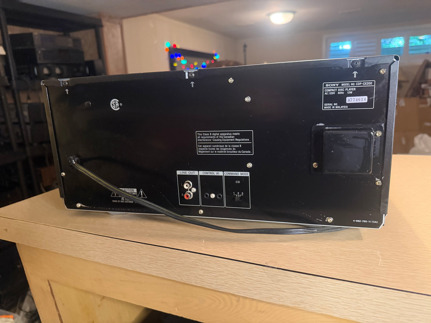 Sony CDP-CX200 Compact Disk Mega Storage 200 Cd Player W/ Remote Fresh Service🎶