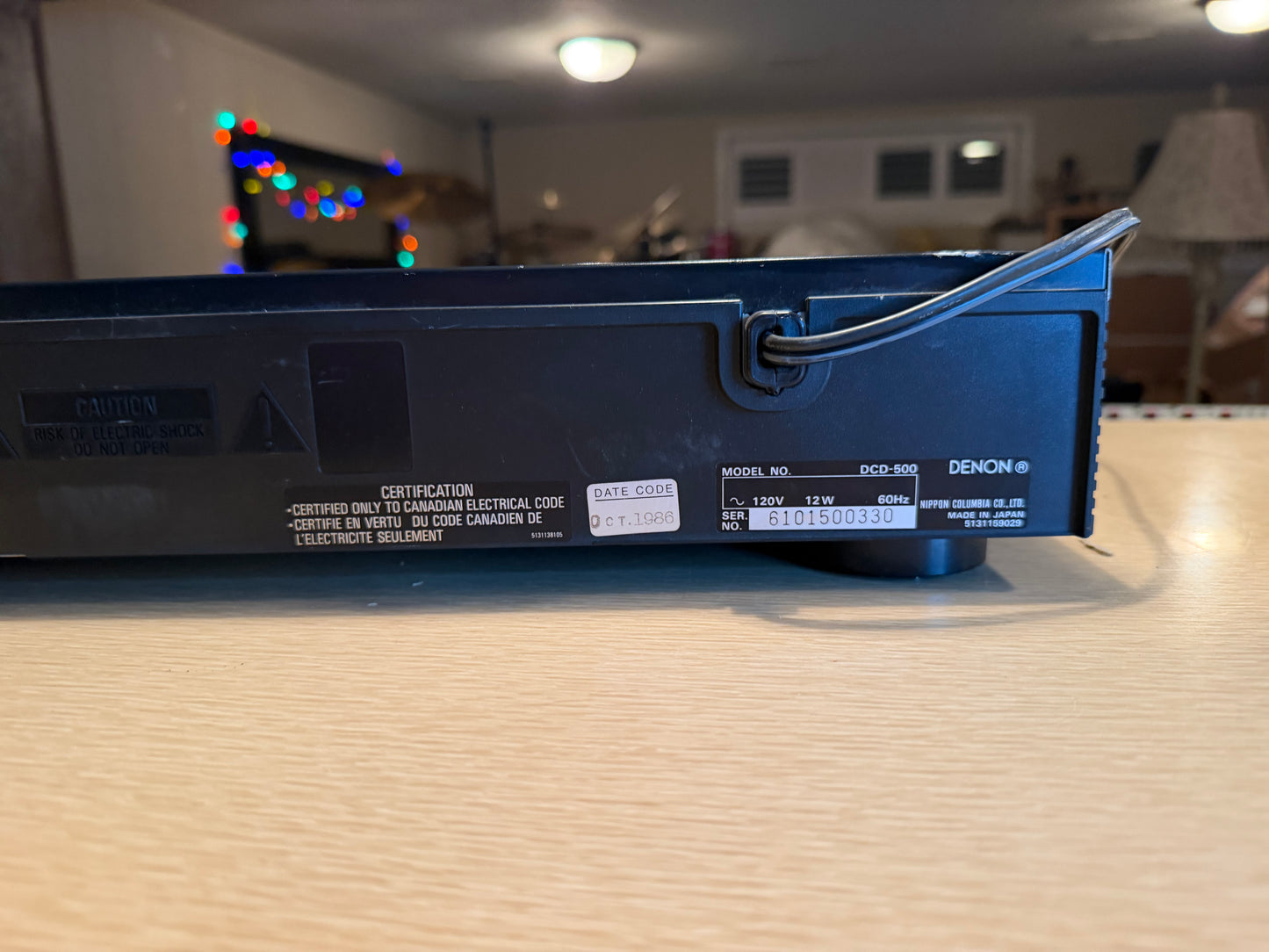 Denon DCD-500 PCM Audio Technology/Compact Disc Player Full Fresh Service Beauty