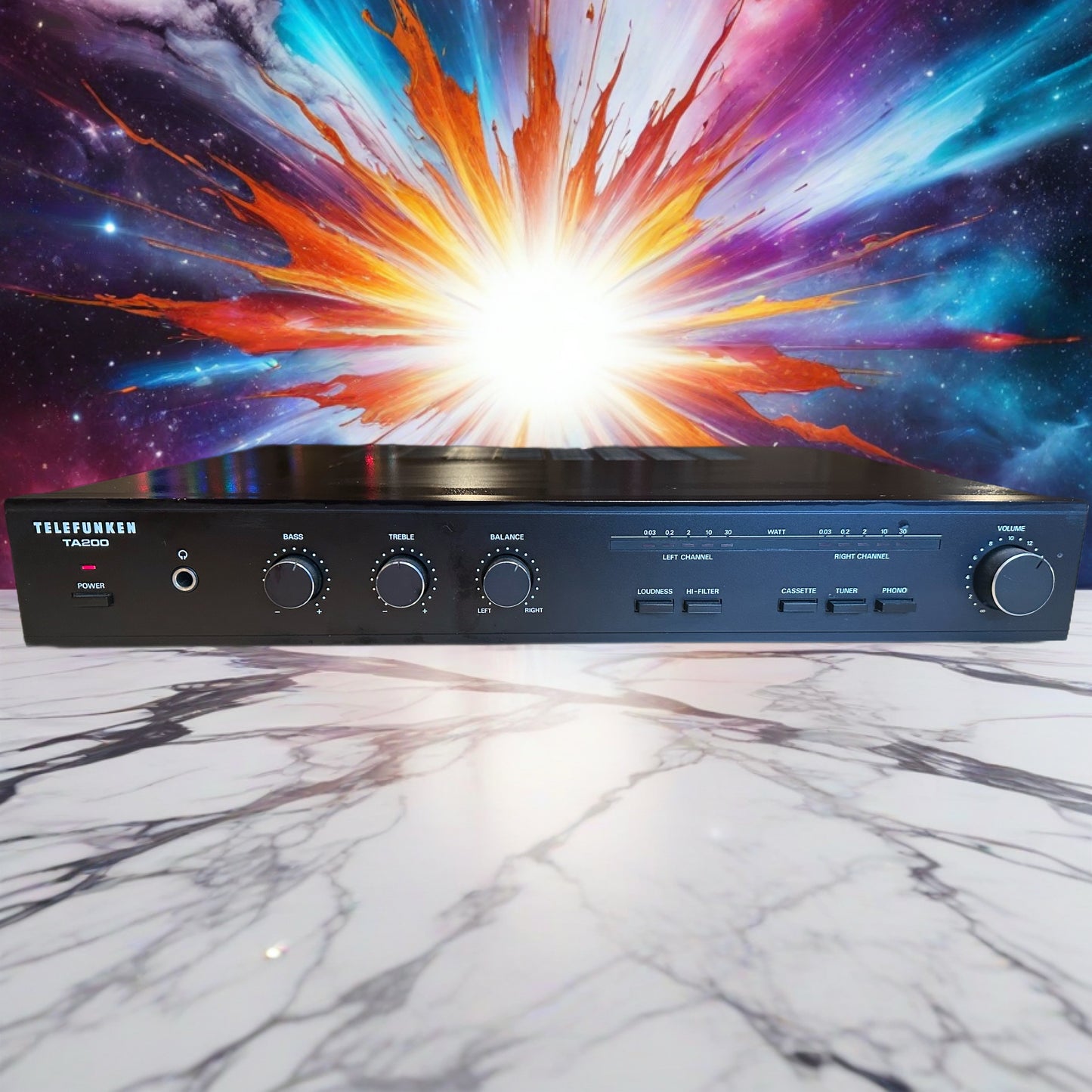 Vintage Telefunken TA200 Stereo Amplifier High Fidelity Extremely Rare Serviced
