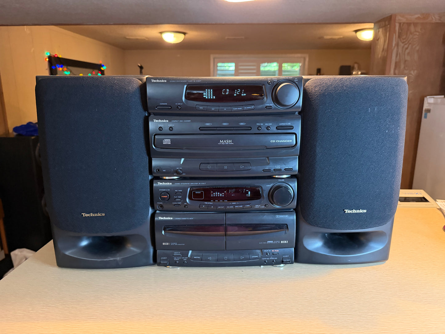 Technics SC-CH90t System SU-CH91T Cassette Deck Amp+SL-CH90T Tuner Cdp Serviced!