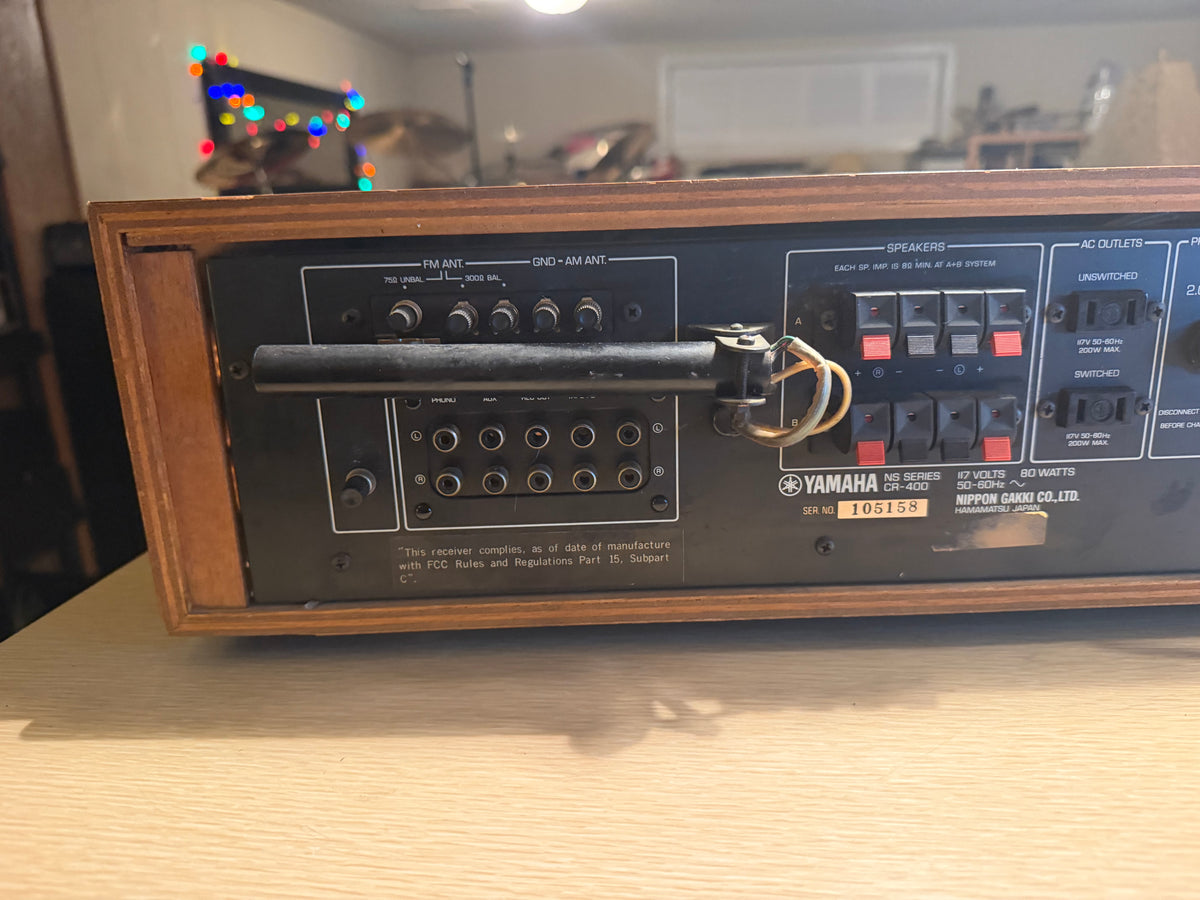 Vintage Yamaha CR-400 Natural Sound Receiver-Pristine Condition Fresh Service🎶