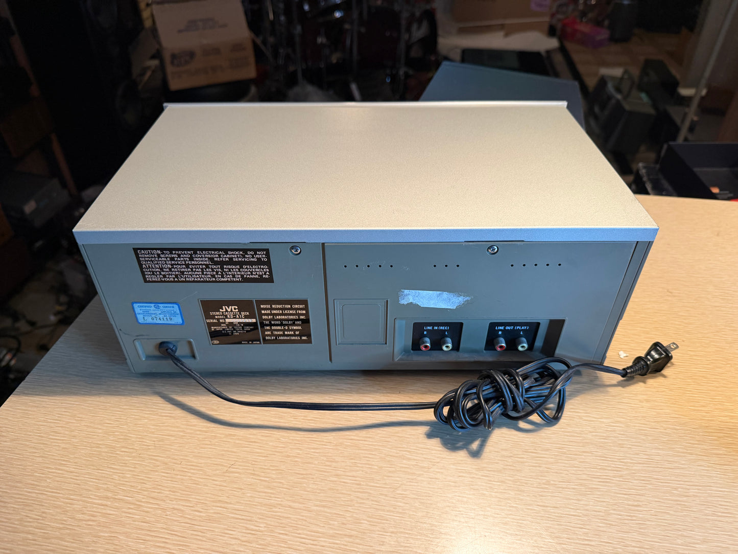 JVC KD-A1 Cassette Deck; New Belts; High Fidelity Beautiful VU Meters Very Rare!