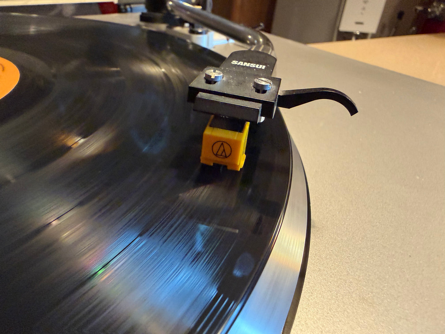 SANSUI FR-D35 TURNTABLE SERVICED NICE CARTRIDGE BEAUTY V RARE SOUNDS GREAT🔥🎶