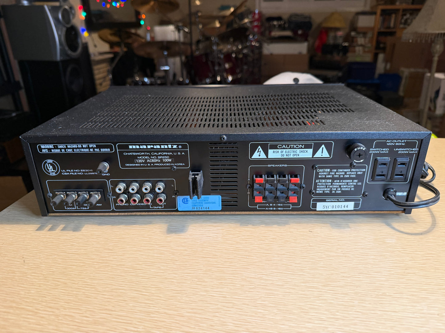 Vintage Marantz SR 250 Receiver HiFi Stereo Audiophile 2 Channel SERVICED RARE🔥