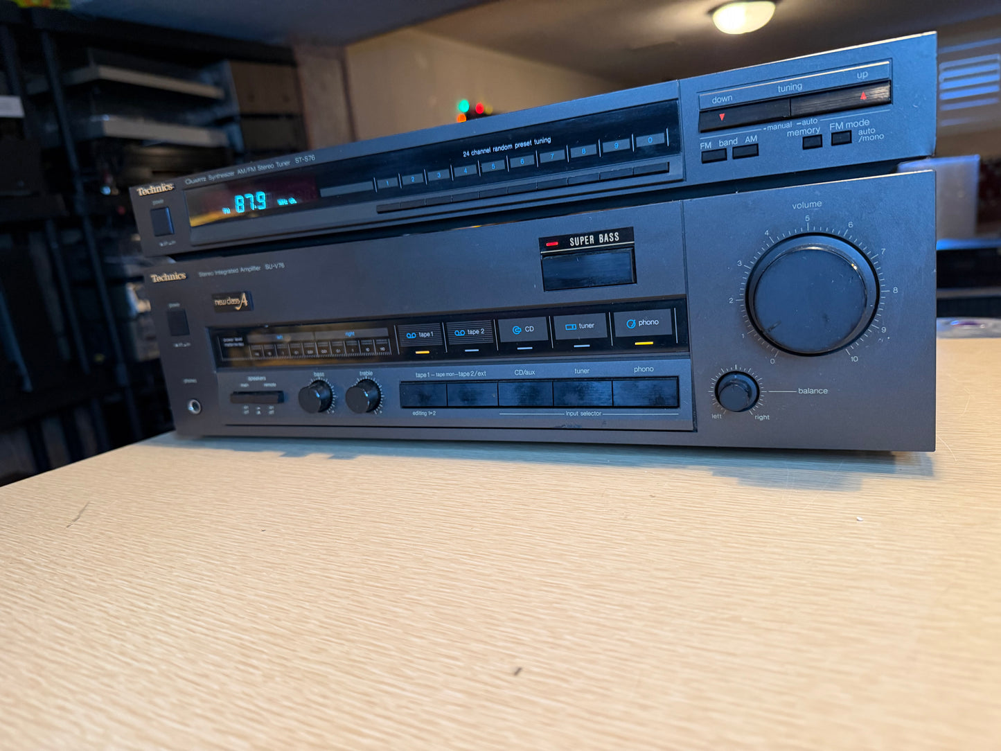 TECHNICS SU V76 STEREO INTEGRATED AMPLIFIER AND ST S76 TUNER FRESHLY SERVICED🔥