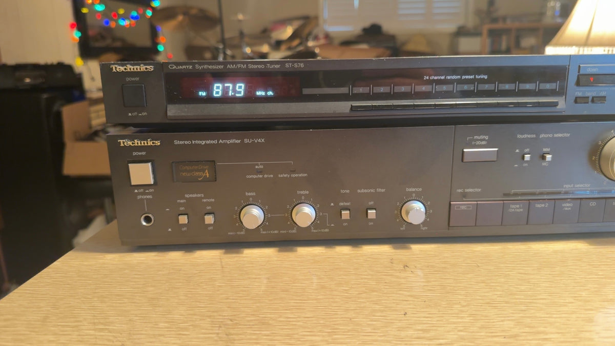 Technics SU-V4X Stereo Integrated Amplifier AMP Receiver+ ST-S76 Tuner Serviced!