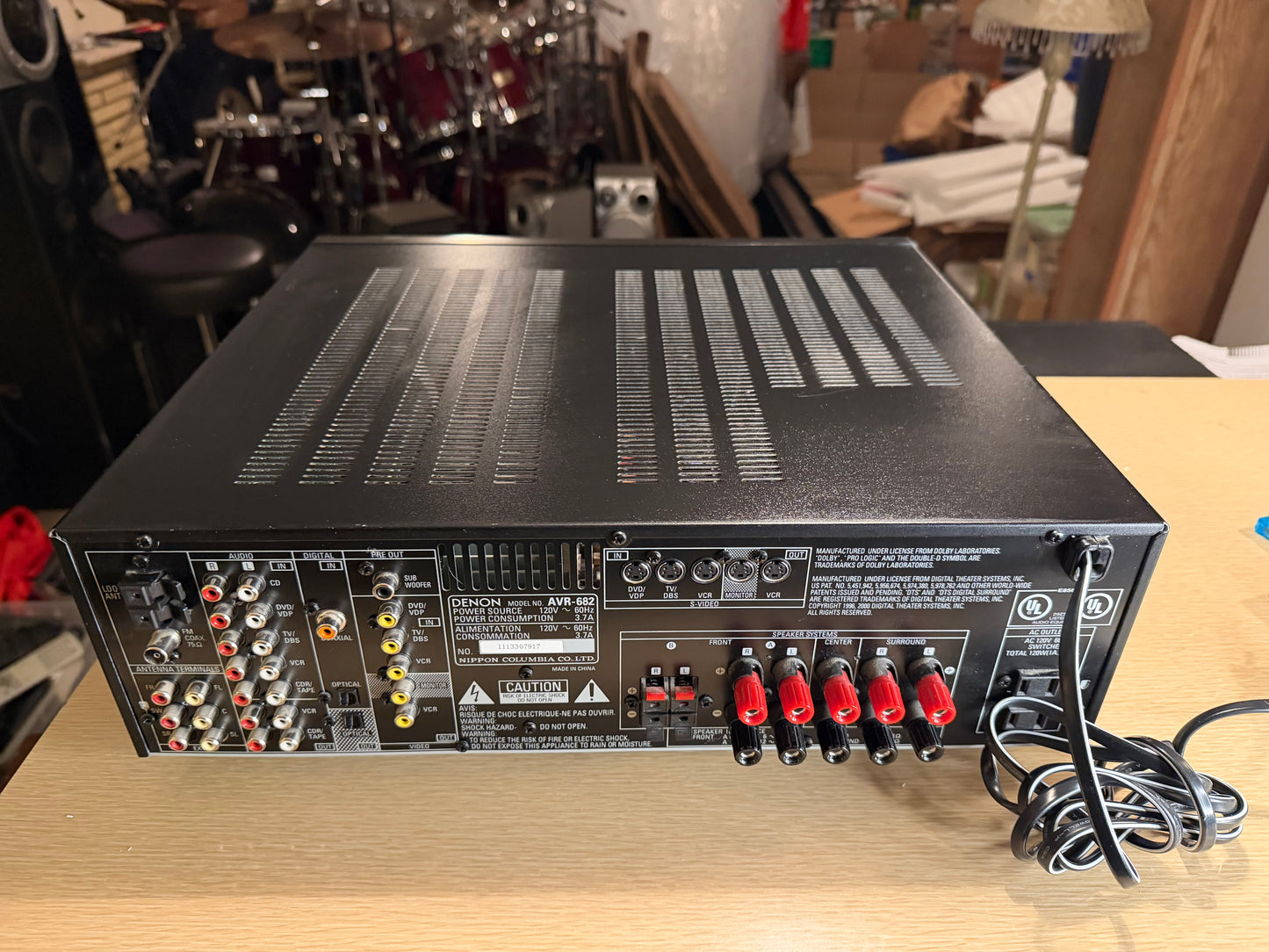 Denon AVR-682 6.1 Channel Receiver Dolby Pro Logic II SERVICED REMOTE Bundle🔥