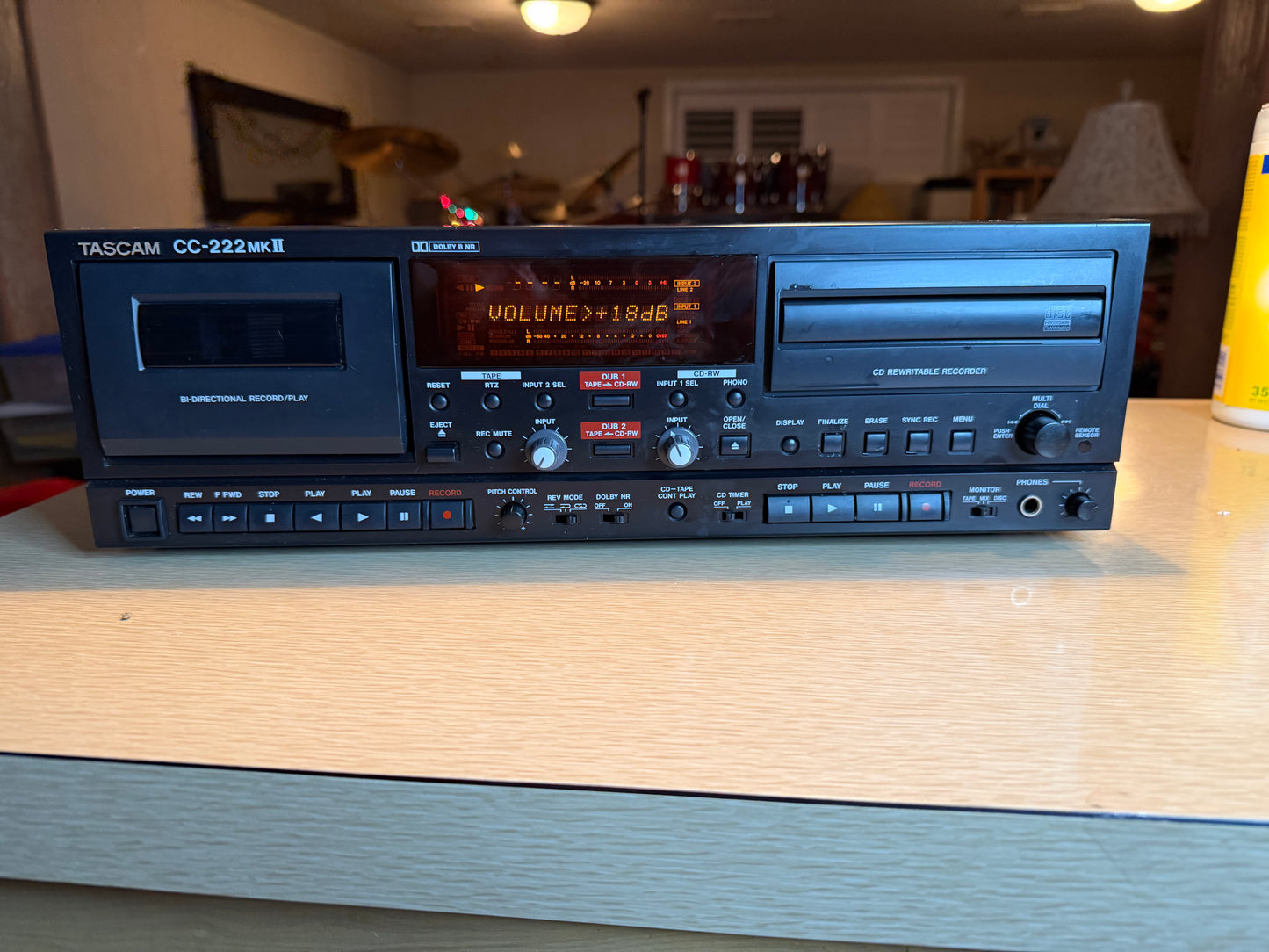 Tascam CC-222SL MKII Professional Cassette/CD Recorder Combo - Serviced Great!