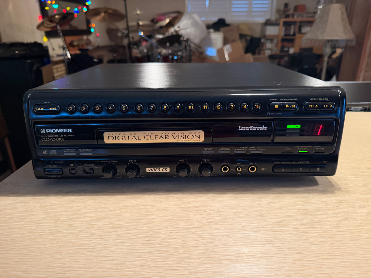 Pioneer CLD-100KV LaserDisc Player – Professionally Serviced W/ Receipt Rare🎶🔥