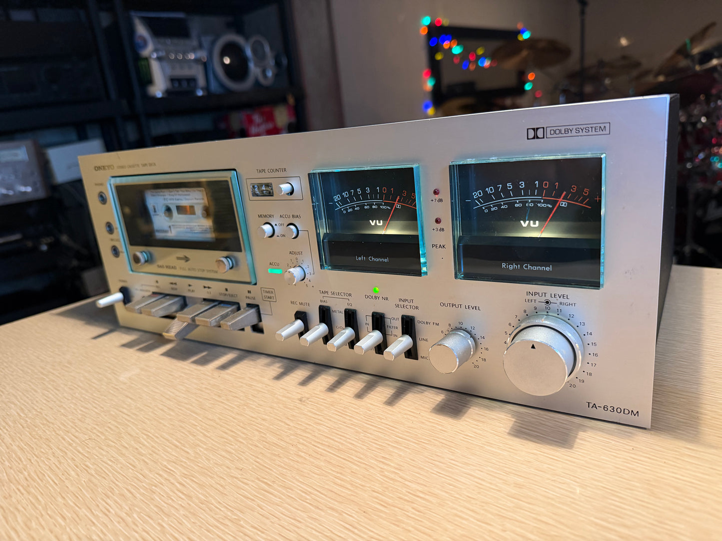 Onkyo TA-630D Stereo Cassette Tape Deck ~ Silver Face Japan Vintage SERVICED!🔥