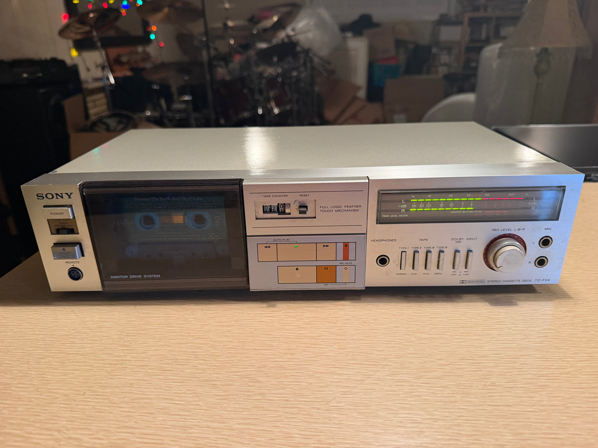 Vintage Sony Stereo Cassette Deck Player TC-FX4 High Fidelity Serviced Beauty🎶