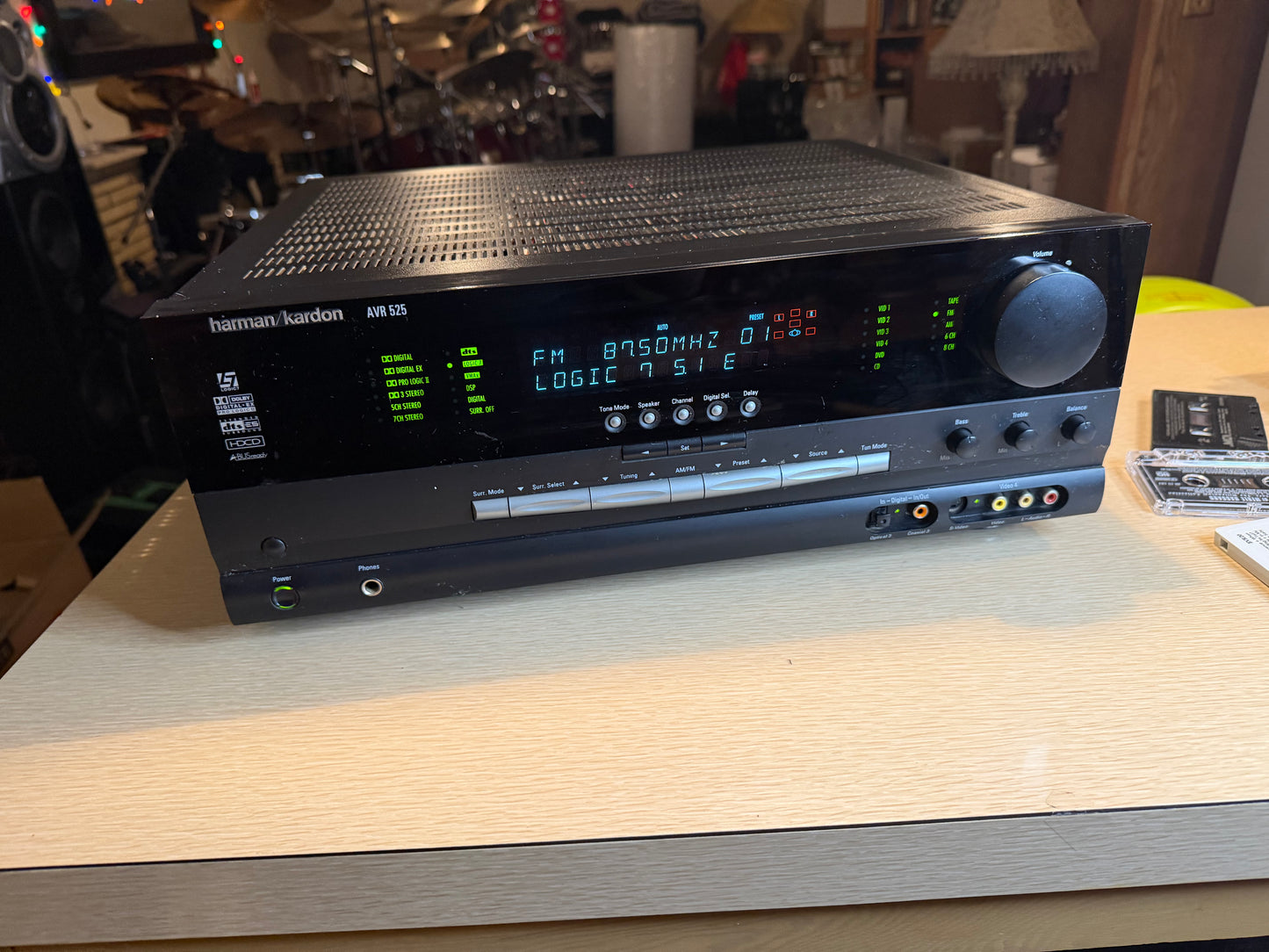 Harmon Kardon AVR 525 7.1 Dolby Digital/DTS -Home Theater Serviced Remote Bundle
