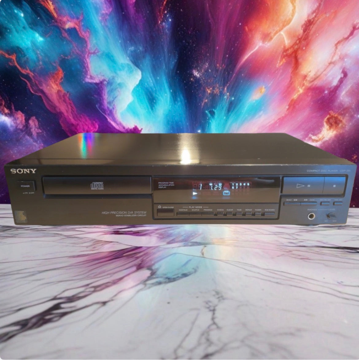 Vintage Sony CDP-291 Compact Disc CD Player and DAC Tested Works Classic Sound🎶