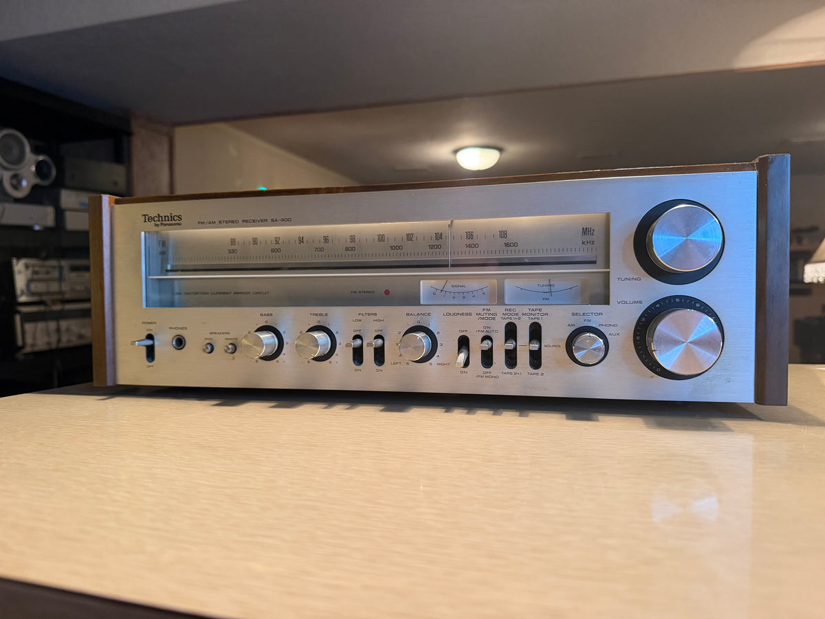 Near Mint Technics SA-400 Vintage Stereo Receiver Fresh Pro Service Beauty🔥🎶