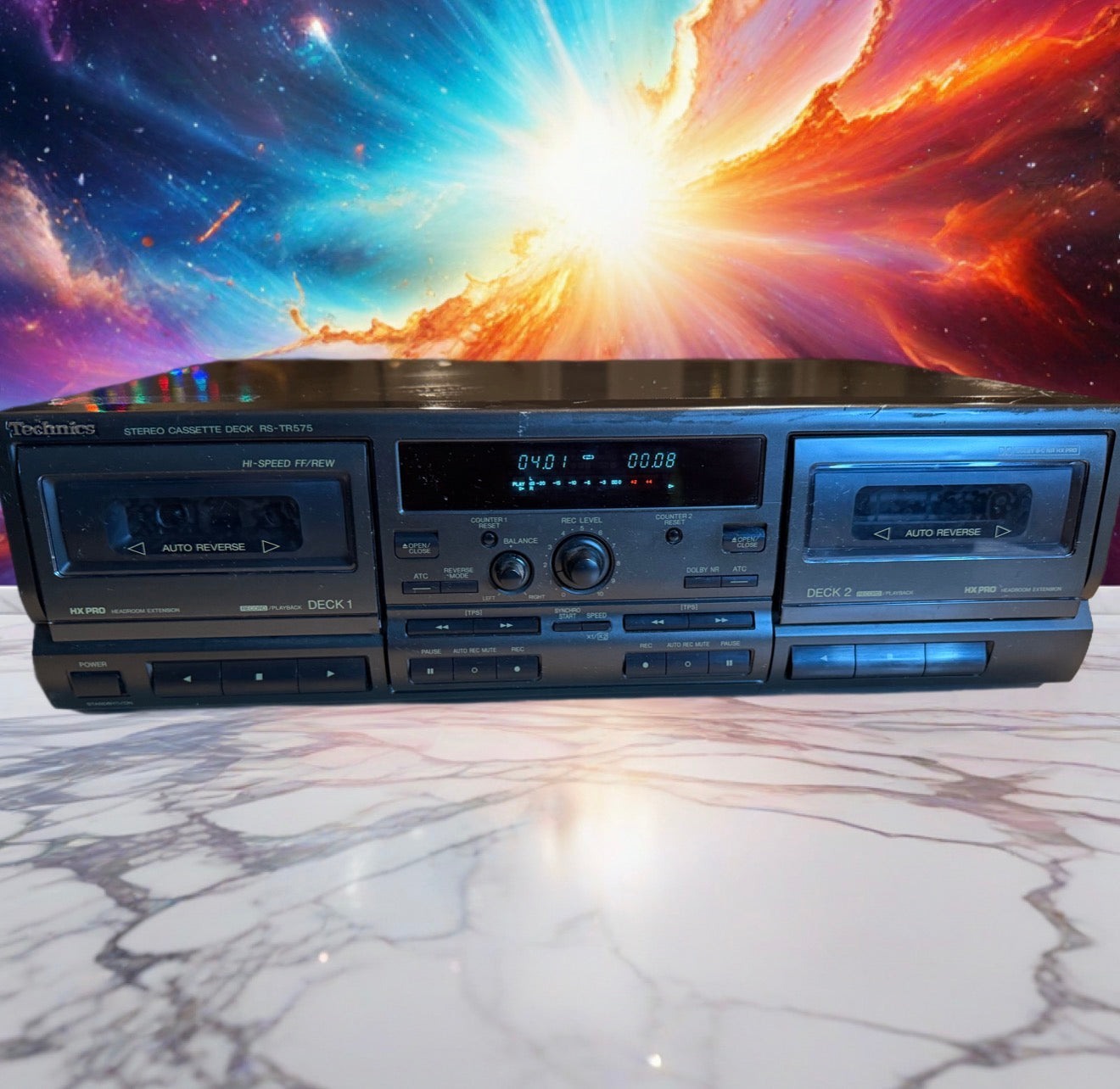 Technics RS-TR575 Dual Stereo Cassette Deck Auto Reverse Dolby FRESHLY SERVICED!