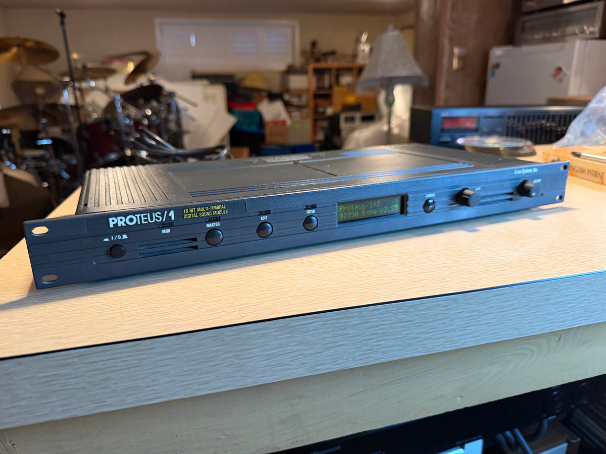 E-MU Proteus 1 Rock/Pop Model 9010 Keyboard module Rack Fully Operational 🎶
