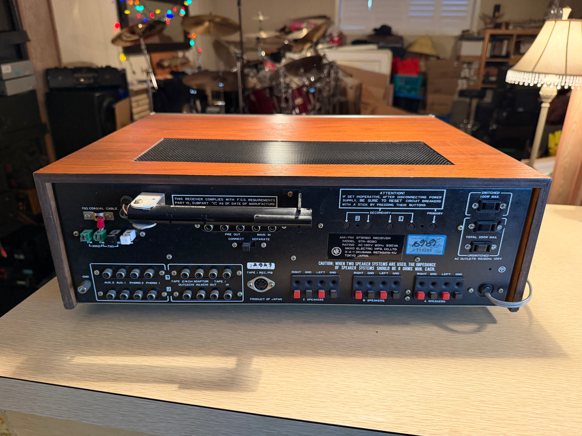 Vintage Nikko STA-9090 Stereo AM/FM Receiver Near Mint Full Fresh Service Rare🔥