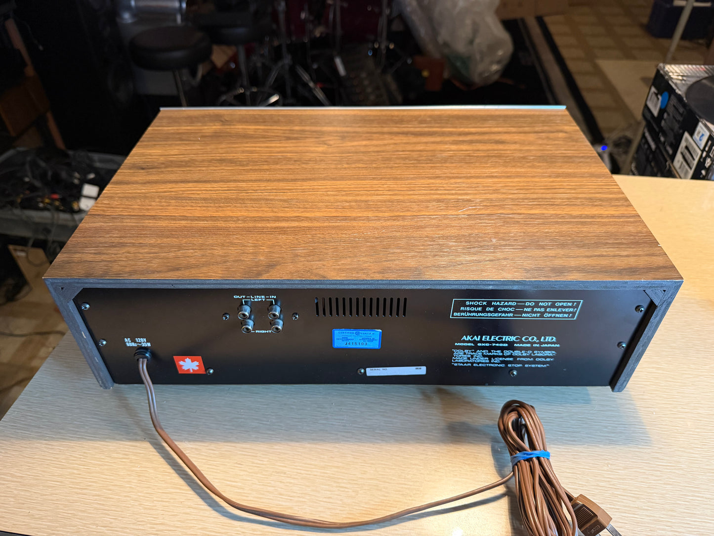 Akai GXC-740 3 Head Cassette Deck EXCELLENT Freshly Serviced Vinyl Finish Wow🎶