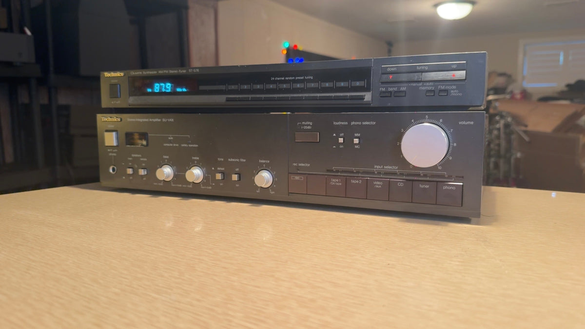 Technics SU-V4X Stereo Integrated Amplifier AMP Receiver+ ST-S76 Tuner Serviced!