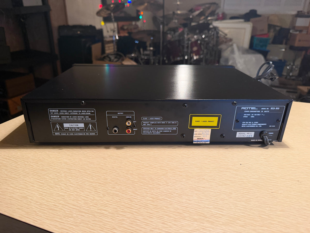 Vintage Rotel RCD-855 Near Mint CD Player High-End Dual D/A Converter Serviced🔥