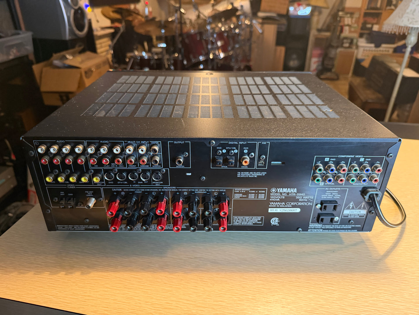Yamaha HTR-5940 6.1 Ch 630W Natural Sound A/V Receiver Remote Bundle Serviced🔥