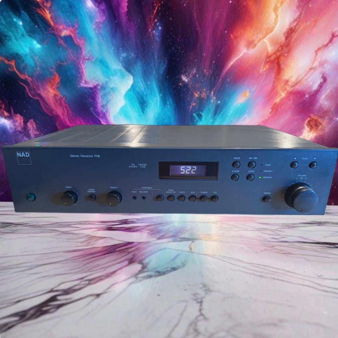 NAD 710  Stereo Hi-Fi Amplifier Tuner Fresh Service Bulbs Replaced Very Rare🔥🎶