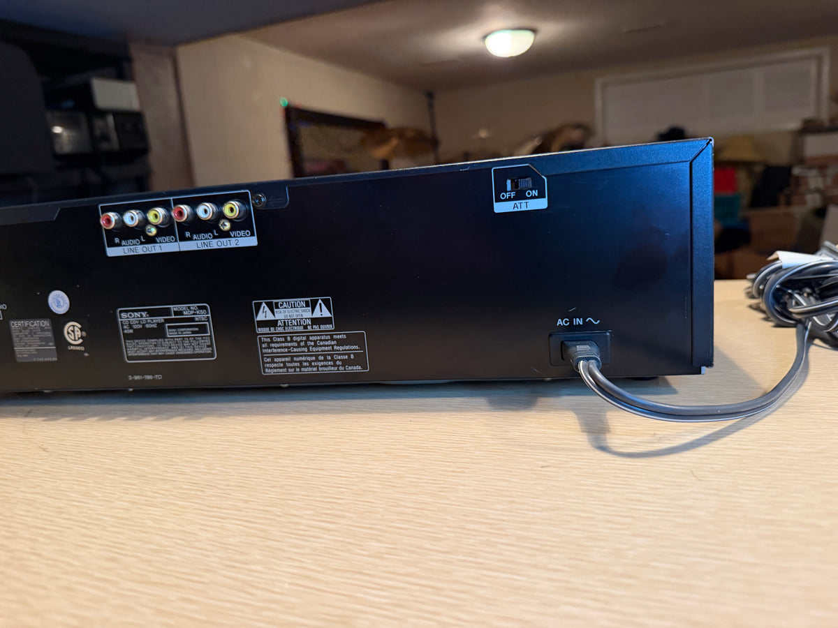 Sony MDP-K50 Laserdisc CDV CD LD Optical Disc Player New Belts Extremely Rare🔥