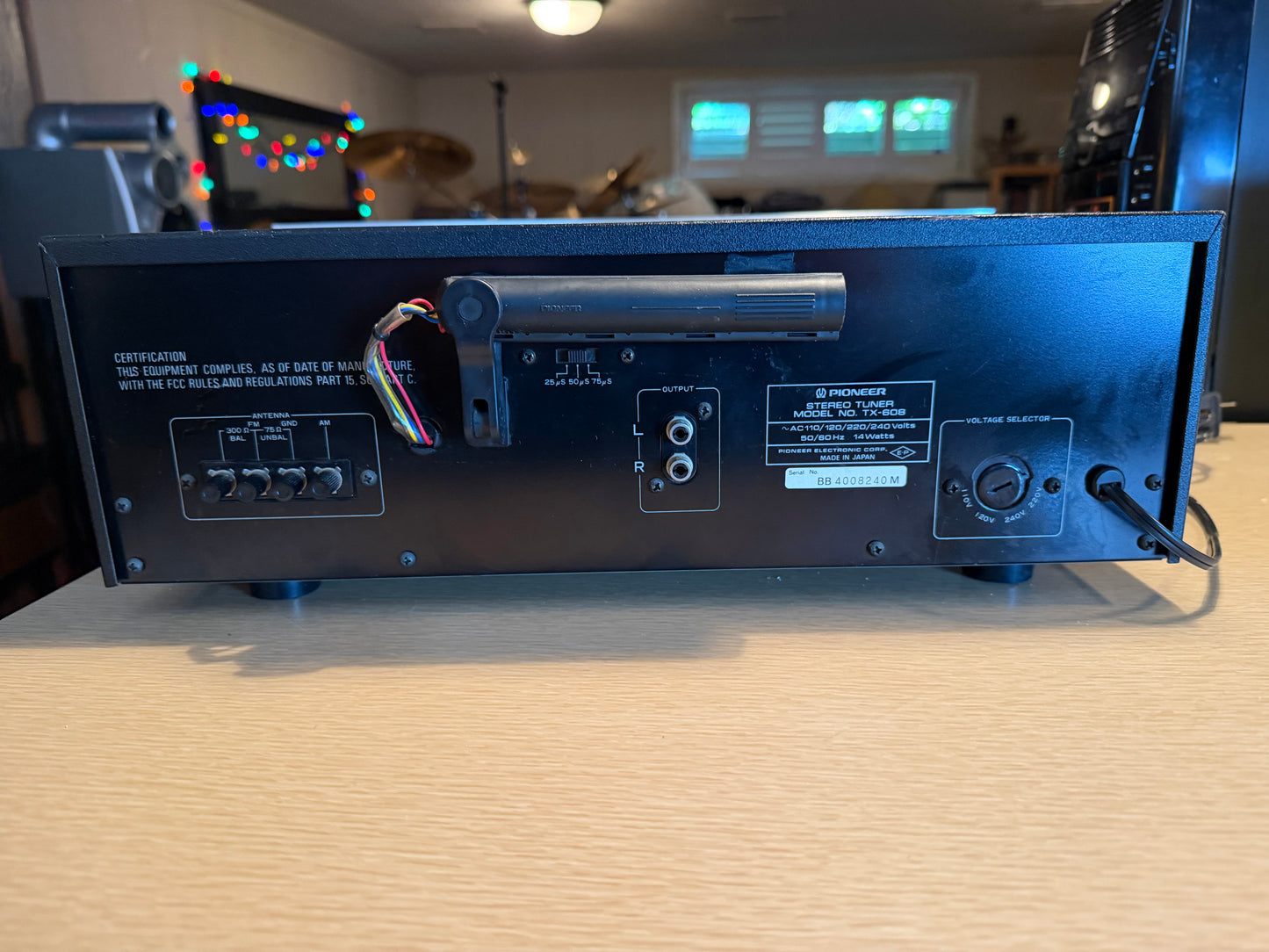 Pioneer Tx 608 Fm/Am Stereo Tuner (Beautiful) FULL FRESH SERVICE Rare Black!