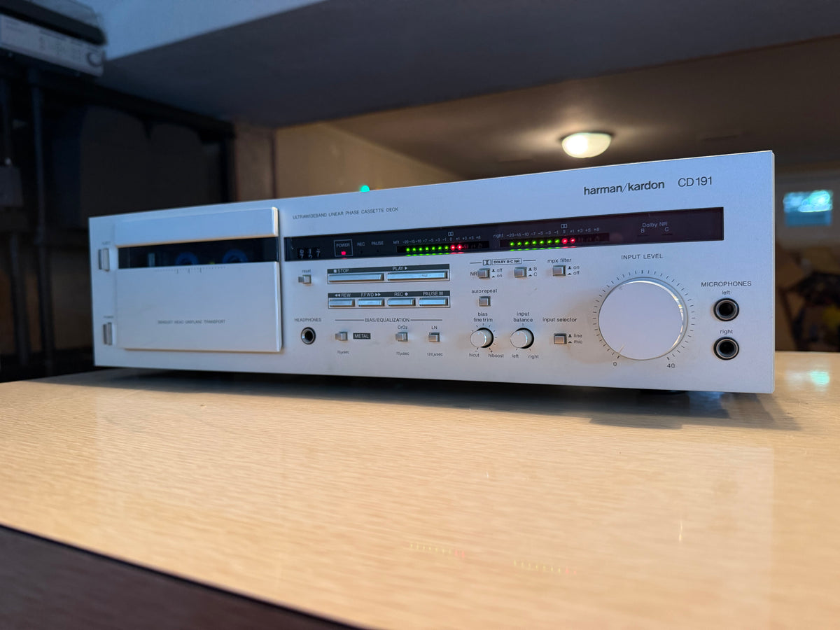 Harman Kardon CD191 High Fidelity Cassette Deck Serviced Sendust Head Dolby🎶🔥