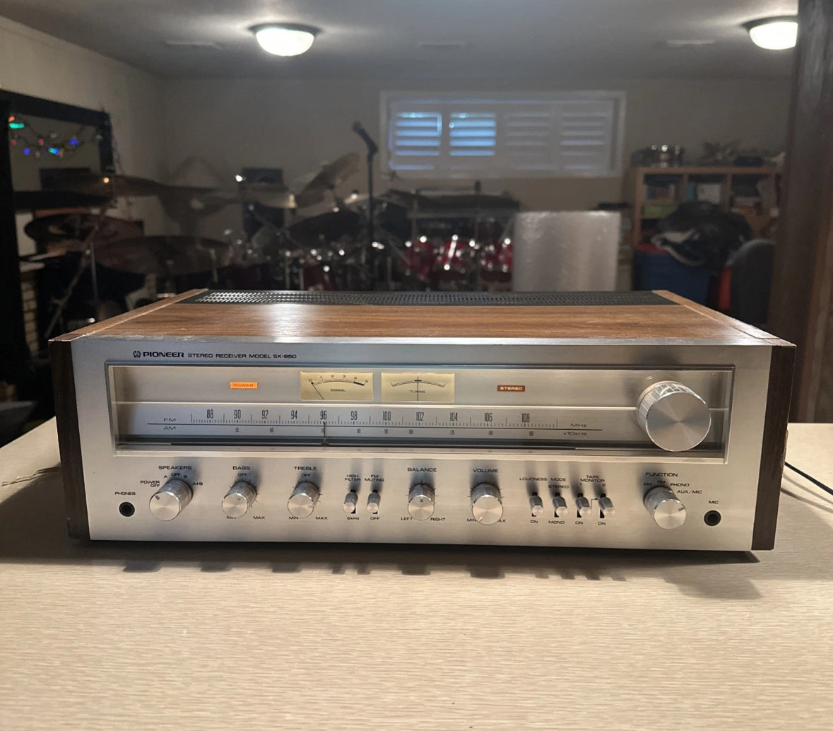Vintage PIONEER SX 650 AM/FM STEREO RECEIVER Fully Functional Good Shape 🔥