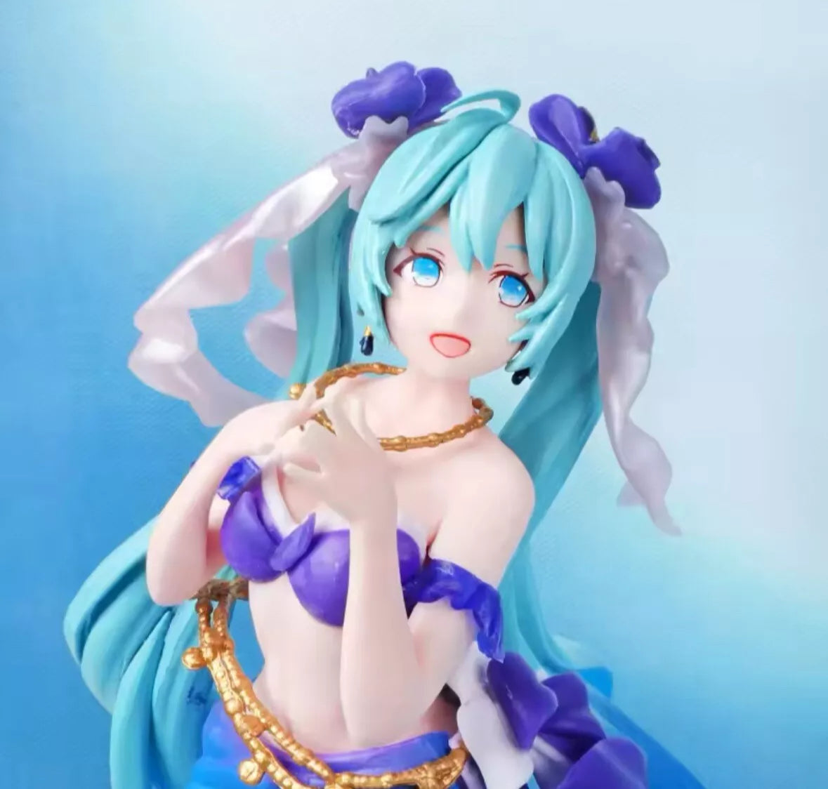 24CM Anime Hatsune Miku Figure Artist Masterpiece Fairy Tale Princess Mermaid