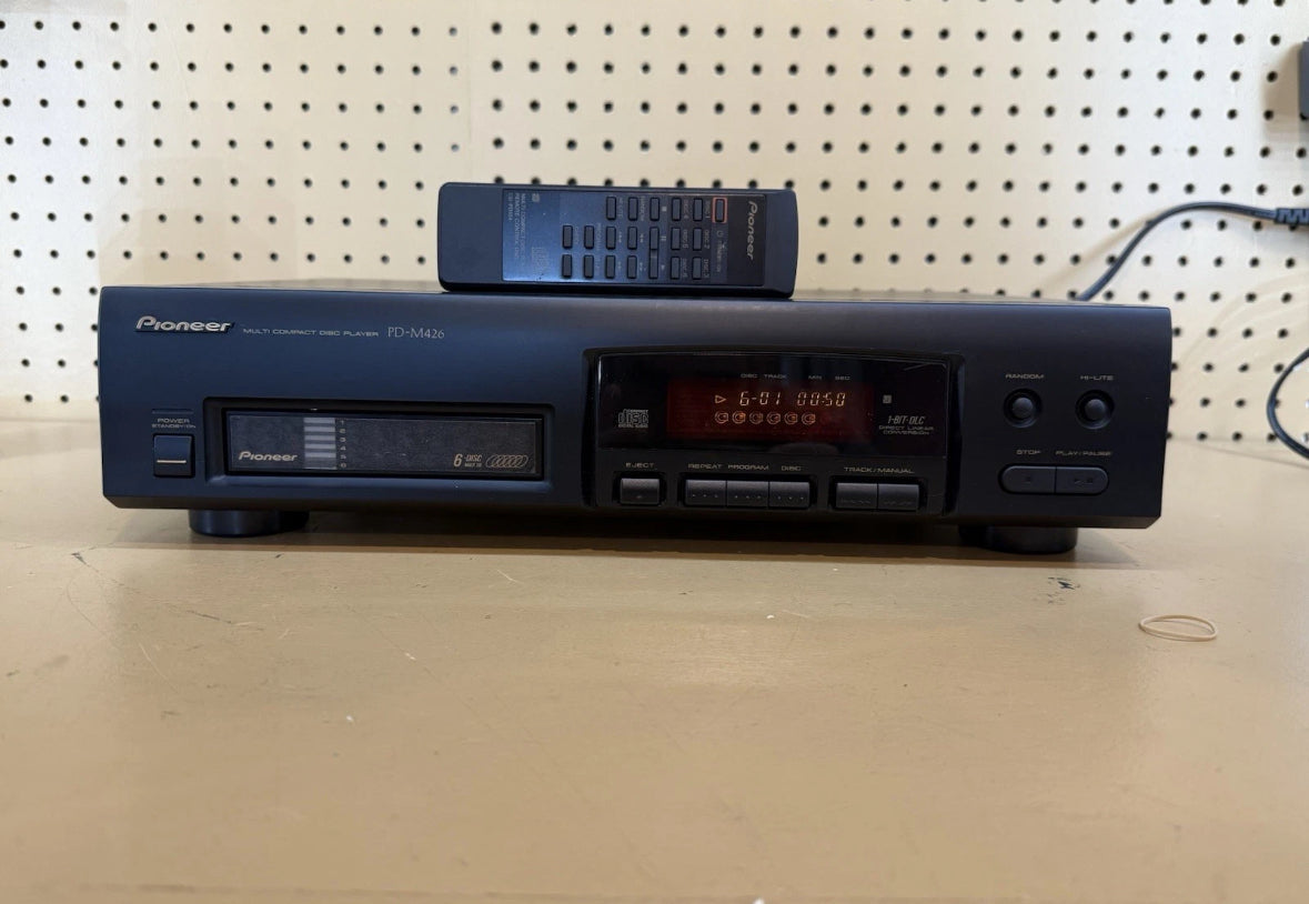 Pioneer PD-M403 Six-Disc CD Changer with Cartridge And Remote- TESTED & WORKING!